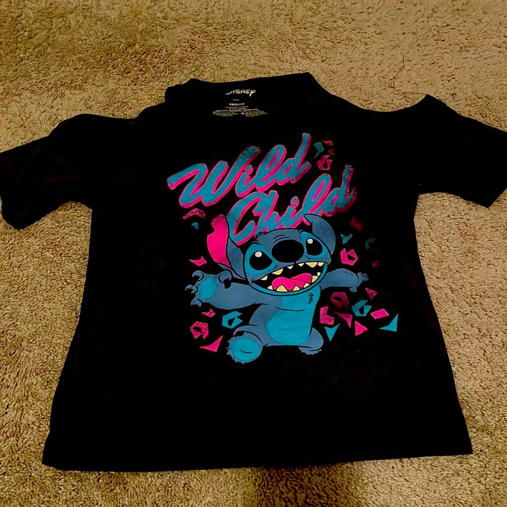 Stitch black shirt